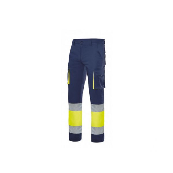 Série 303002S Pantalon extensible bicolore multipoches haute visibilité <Br>(réf.014 006 035)