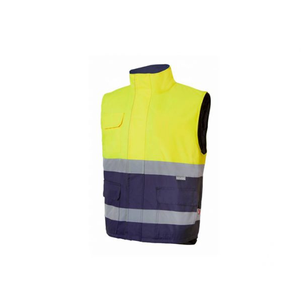 Série 305902 Gilet rembourré bicolore haute visibilité <Br>(réf.014 006 044)