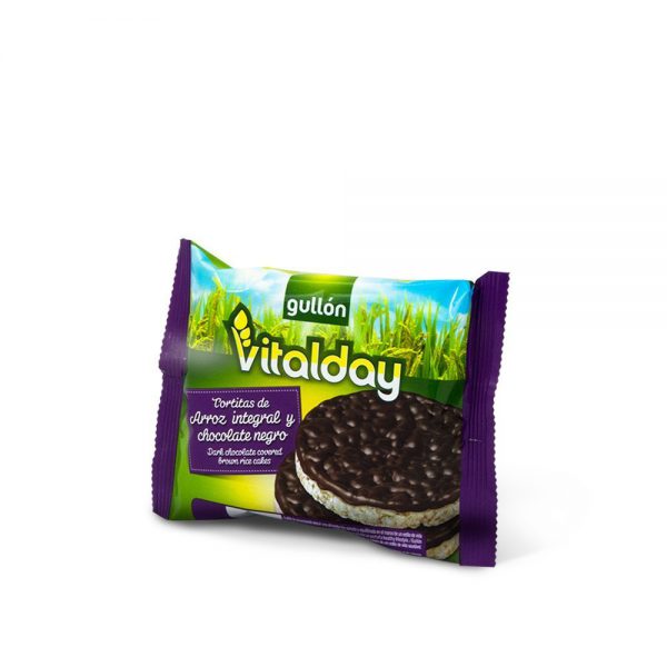 Tortitas Arroz con Chocolate Negro Vitalday <br>(ref. 002 005 013)
