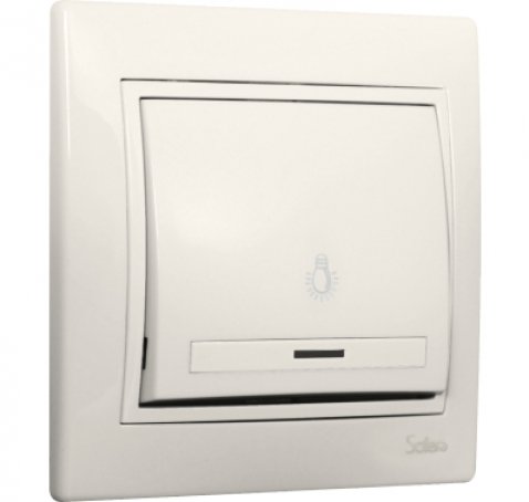 BOUTON LUMIÈRE EUROPE BLANC  <Br>(réf. 007 005 005 006)