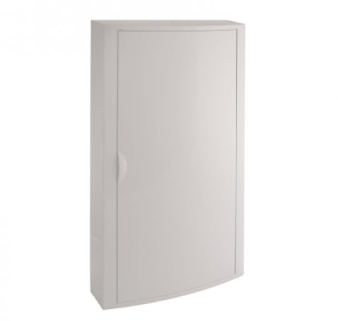 BOITIER DE SURFACE 56 362X686X104MM CADRE BLANC ET MODULES DE PORTES  <Br>(réf. 007 005 004 008)