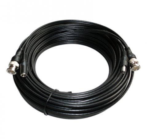 RG59 COMBINED COAXIAL CABLE + DC. LENGTH OF 20 Meters <Br>(ref. 007 005 001 004)