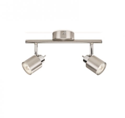 BARRA 2 LUCES MERANTI GRIS <br>(ref. 007 007 002 004)