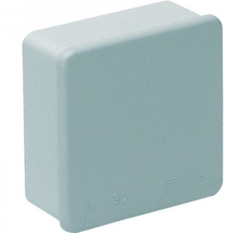 LISSE BOÎTE ÉTANCHE IP55 80X80X35MM BOUCHON DE PRESSION <Br>(réf. 007 005 003 003)