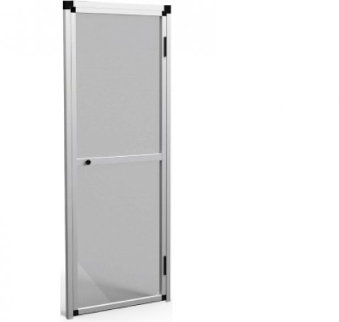 MOSQUITERA PUERTA ABATIBLE ALUMINIO BLANCO <br>(ref. 007 001 004 007)