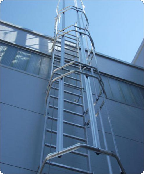 VERTICAL LADDER WITH PROTECTION, GABBIA <Br>(ref. 007 010 060)