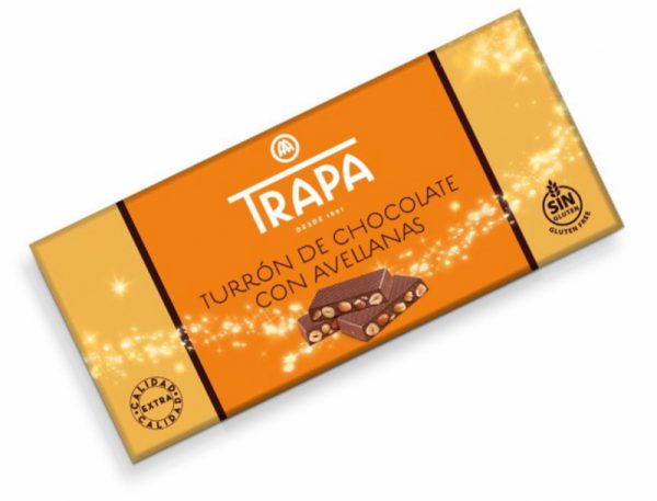 Tableta turrón chocolate con avellanas <br> (ref. 002 003 027)
