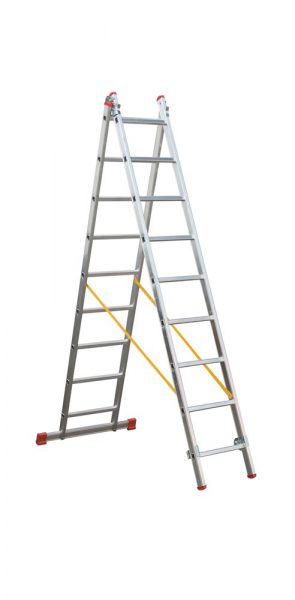 ESCALERA DOMÉSTICA DE ALUMINIO DE DOS TRAMOS – T2 <br>(ref. 007 010 051)