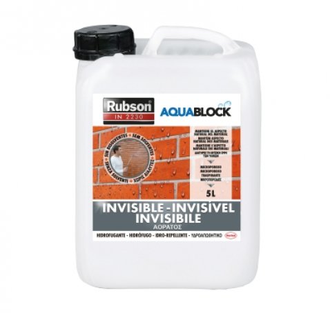 HIDROFUGANTE INVISIBLE FACHADAS Y CUBIERTAS RUBSON 5L <br>(ref. 007 009 001 009)